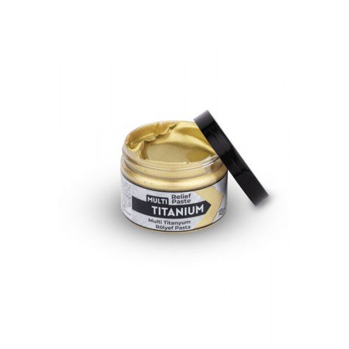 Gâteau en relief en titane or blanc