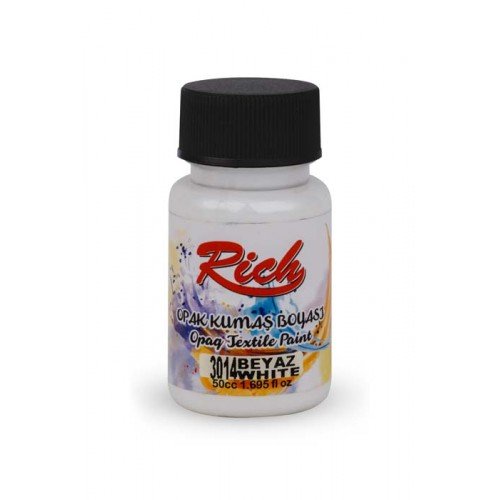 Peinture de tissu opaque 50 cc blanc