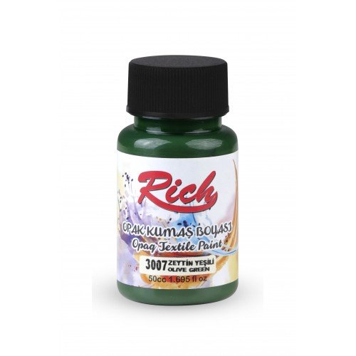 Peinture en tissu opak 50 cc vert olive