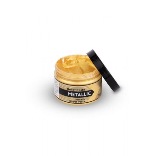 Relâchez le gâteau d'or métallique